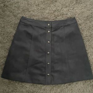 Aline suede/velour skirt